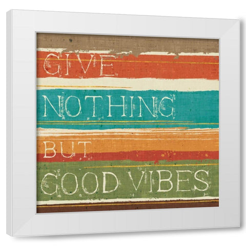 Thoughtful Strokes I White Modern Wood Framed Art Print by Aiken, Jess