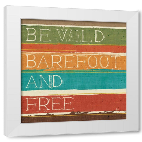 Thoughtful Strokes II White Modern Wood Framed Art Print by Aiken, Jess