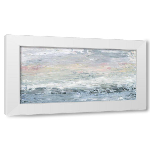 Gazing Out White Modern Wood Framed Art Print by Adams, Sarah