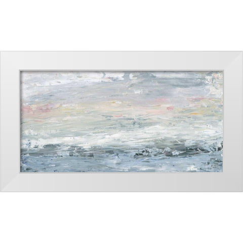 Gazing Out White Modern Wood Framed Art Print by Adams, Sarah