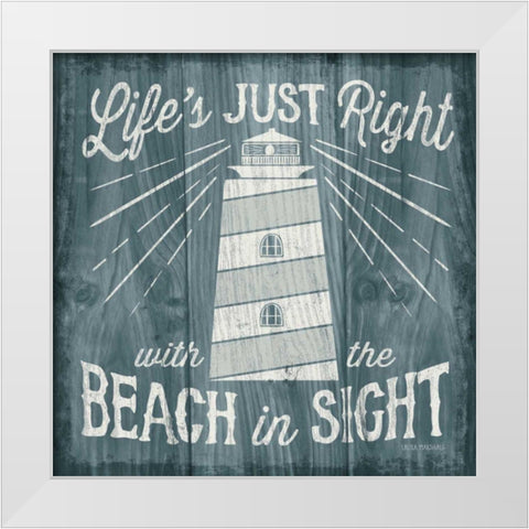 Up North III White Modern Wood Framed Art Print by Marshall, Laura