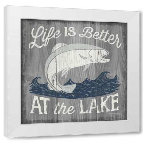 Up North V White Modern Wood Framed Art Print by Marshall, Laura