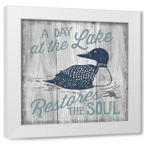 Up North VI White Modern Wood Framed Art Print by Marshall, Laura