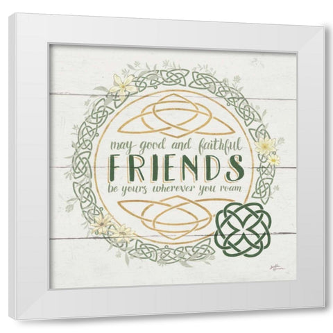 Irish Blessings IV White Modern Wood Framed Art Print by Penner, Janelle