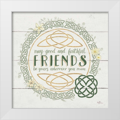 Irish Blessings IV White Modern Wood Framed Art Print by Penner, Janelle