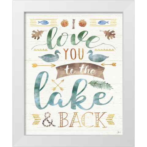 Lake Love II White Modern Wood Framed Art Print by Aiken, Jess
