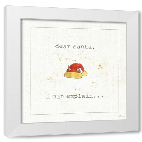 Christmas Cuties I White Modern Wood Framed Art Print by Pela Studio