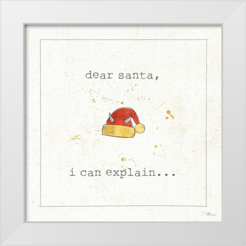 Christmas Cuties I White Modern Wood Framed Art Print by Pela Studio