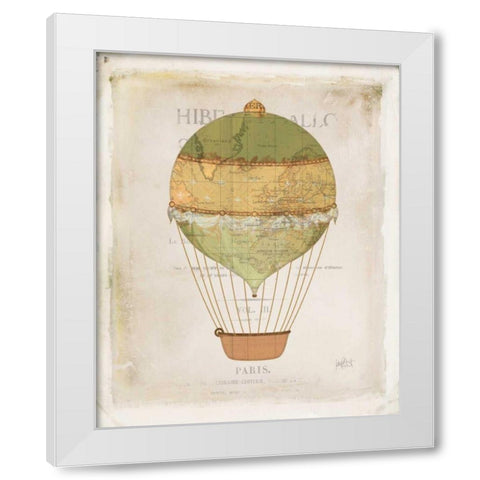 Balloon Expo IV White Modern Wood Framed Art Print by Pertiet, Katie