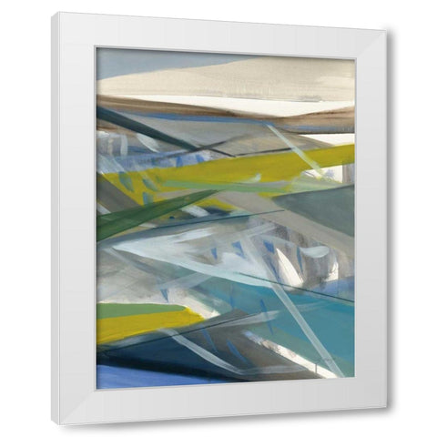Reaching Forward SP White Modern Wood Framed Art Print by Maye, Jo