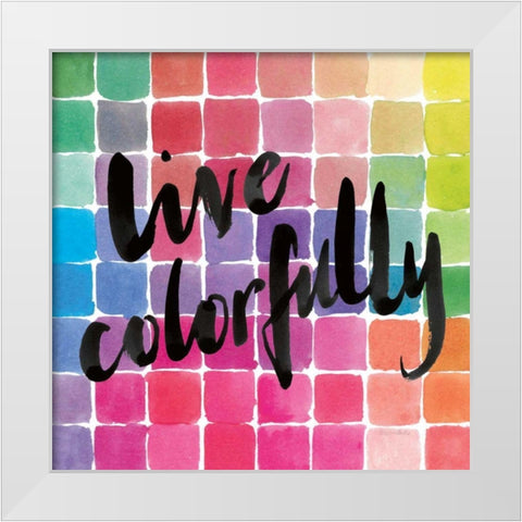 Color Quotes II White Modern Wood Framed Art Print by Miller, Sara Zieve