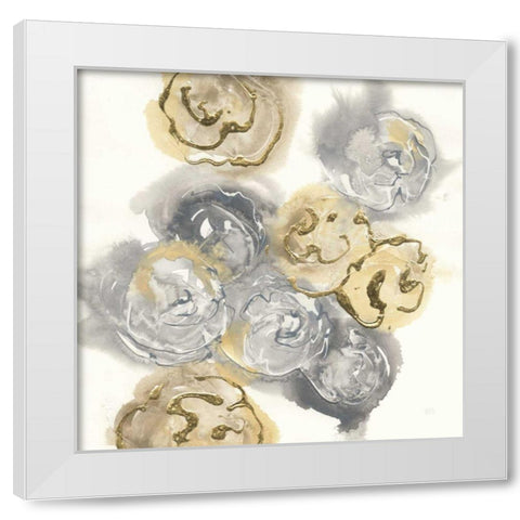 Gold Edged Neutral I White Modern Wood Framed Art Print by Paschke, Chris