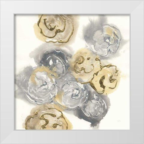 Gold Edged Neutral I White Modern Wood Framed Art Print by Paschke, Chris