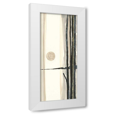 Through the Trees III White Modern Wood Framed Art Print by Paschke, Chris