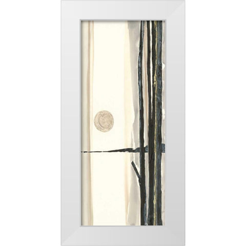 Through the Trees III White Modern Wood Framed Art Print by Paschke, Chris