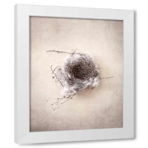 Nest III White Modern Wood Framed Art Print by Van Swearingen, Debra