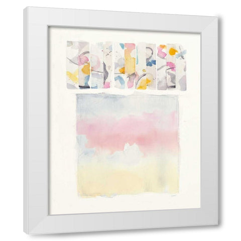 Day Dream Watercolor White Modern Wood Framed Art Print by Schick, Mike