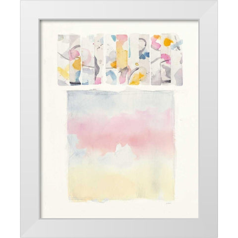 Day Dream Watercolor White Modern Wood Framed Art Print by Schick, Mike