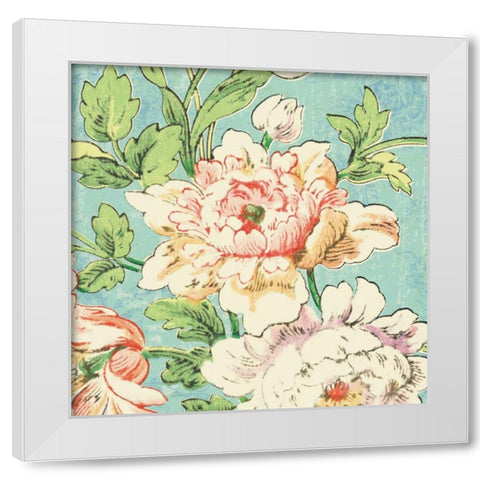 Cottage Roses VI Bright White Modern Wood Framed Art Print by Schlabach, Sue