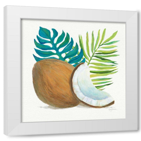 Coconut Palm IV White Modern Wood Framed Art Print by Urban, Mary
