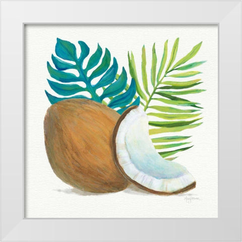 Coconut Palm IV White Modern Wood Framed Art Print by Urban, Mary