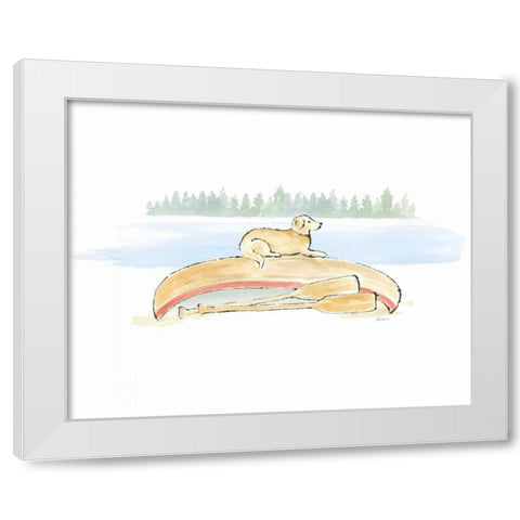 Lakeside Days III White Modern Wood Framed Art Print by Schlabach, Sue