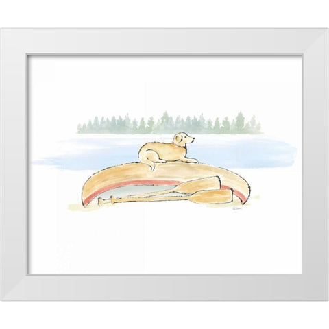 Lakeside Days III White Modern Wood Framed Art Print by Schlabach, Sue