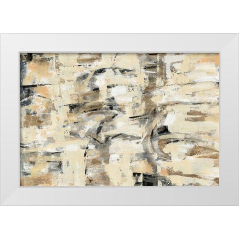 Tone on Tone White Modern Wood Framed Art Print by Vassileva, Silvia