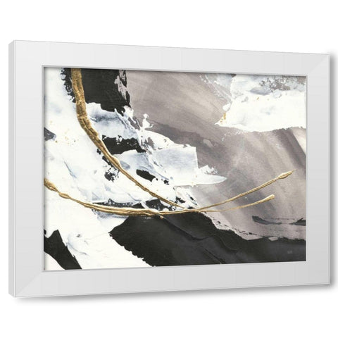 Gilded Arcs I Crop White Modern Wood Framed Art Print by Paschke, Chris