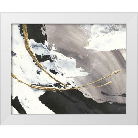 Gilded Arcs I Crop White Modern Wood Framed Art Print by Paschke, Chris