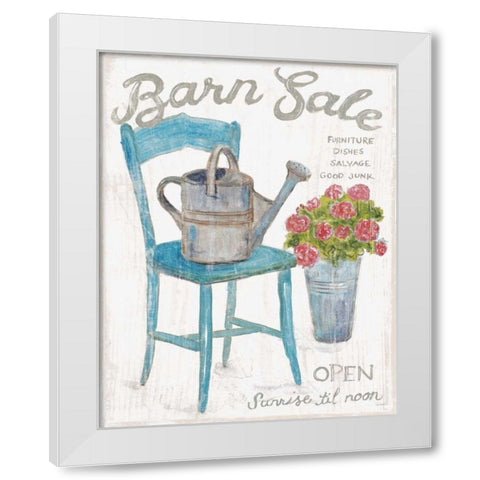 White Barn Flea Market II White Modern Wood Framed Art Print by Schlabach, Sue