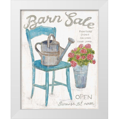 White Barn Flea Market II White Modern Wood Framed Art Print by Schlabach, Sue