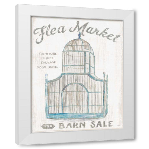 White Barn Flea Market III White Modern Wood Framed Art Print by Schlabach, Sue