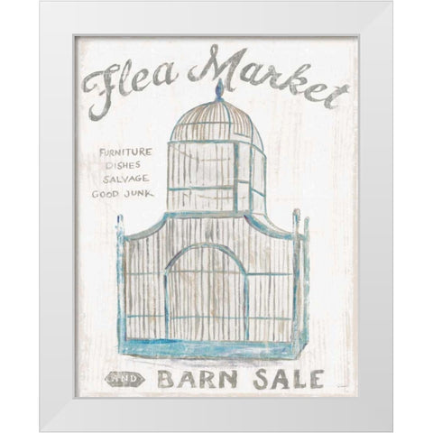 White Barn Flea Market III White Modern Wood Framed Art Print by Schlabach, Sue