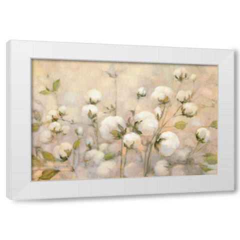 Cotton Field White Modern Wood Framed Art Print by Purinton, Julia