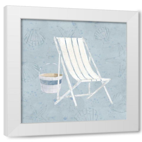 Serene Seaside III White Modern Wood Framed Art Print by Wiens, James