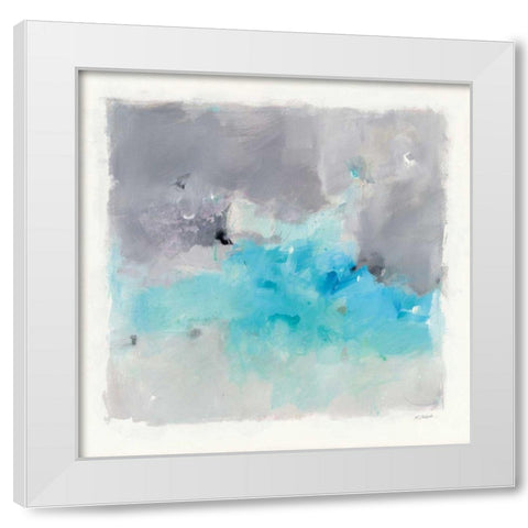 Spring Chase White Modern Wood Framed Art Print by Schick, Mike