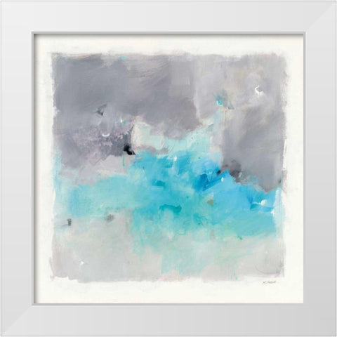 Spring Chase White Modern Wood Framed Art Print by Schick, Mike