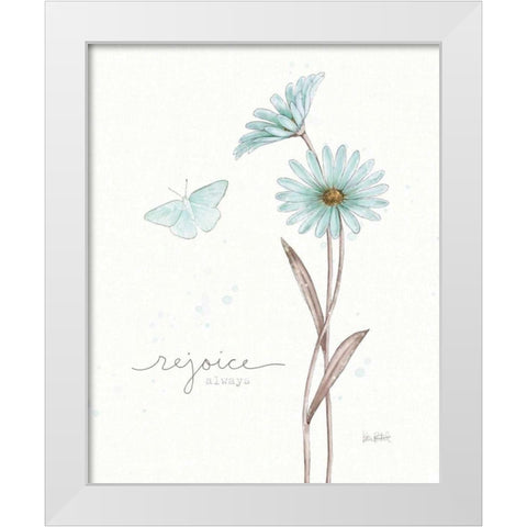Bits of Blue V White Modern Wood Framed Art Print by Pertiet, Katie