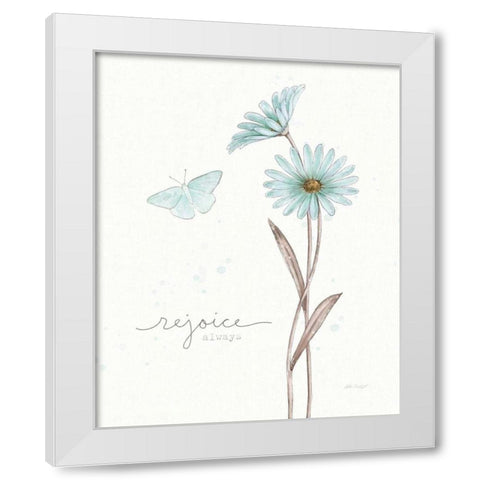 Bits of Blue V White Modern Wood Framed Art Print by Pertiet, Katie