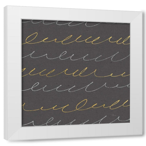Coffee Cuties Pattern II B White Modern Wood Framed Art Print by Pela Studio