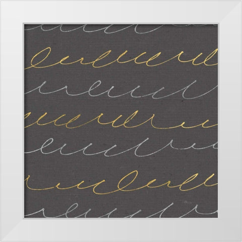 Coffee Cuties Pattern II B White Modern Wood Framed Art Print by Pela Studio