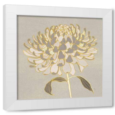 Sarahs Garden Gatsby IV White Modern Wood Framed Art Print by Adams, Sarah
