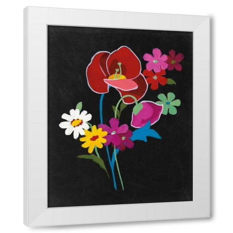 Alpine Bouquet II White Modern Wood Framed Art Print by Nai, Danhui