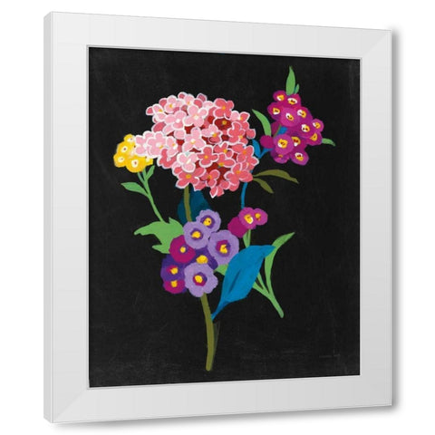 Alpine Bouquet III White Modern Wood Framed Art Print by Nai, Danhui