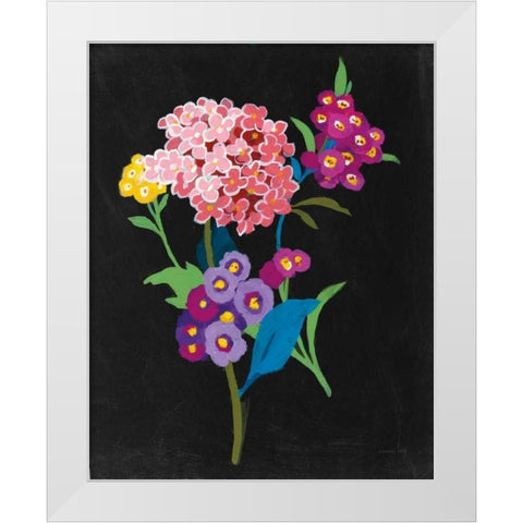 Alpine Bouquet III White Modern Wood Framed Art Print by Nai, Danhui