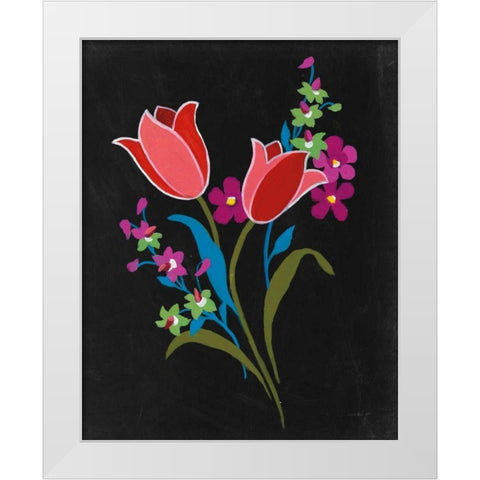 Alpine Bouquet IV White Modern Wood Framed Art Print by Nai, Danhui