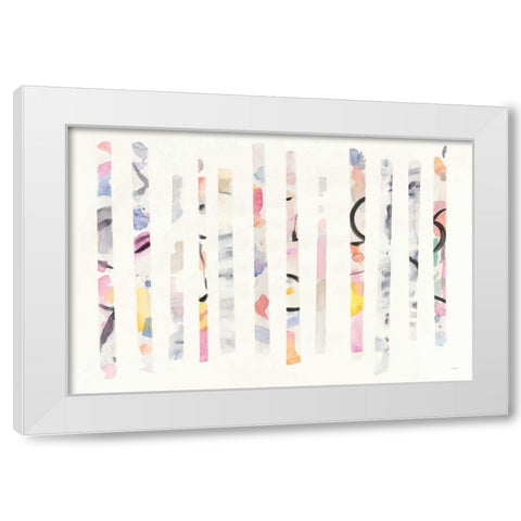 Candy Bars White Modern Wood Framed Art Print by Schick, Mike