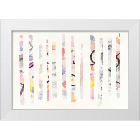 Candy Bars White Modern Wood Framed Art Print by Schick, Mike