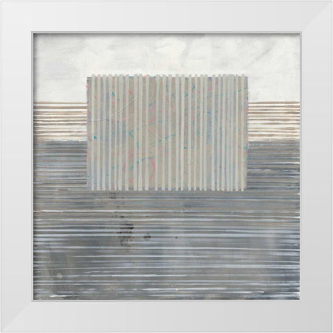 Layers of Reality White Modern Wood Framed Art Print by Schick, Mike